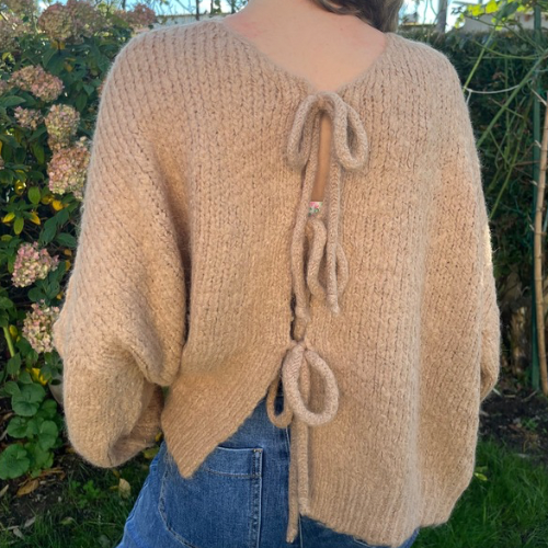 Gilet à noeud nuage